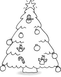 Dessins sur le thème de Noël - Le sapin