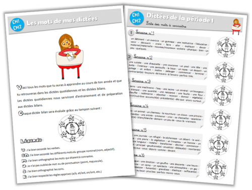 un an de dictées cm1-cm2