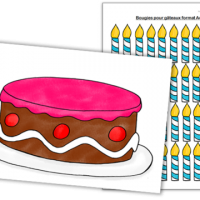 jeux numération gâteau d'anniversaire