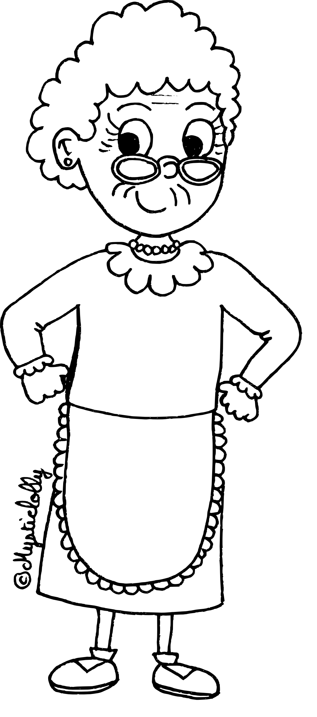 Coloriage Pour Ma Mamie