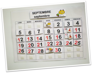 photo calendrier perpétuel septembre