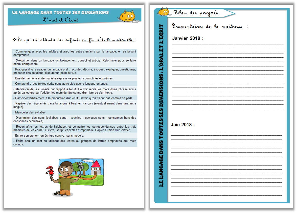 L'e-carnet-maternelle, carnet numérique de suivi des apprentissages en  cycle 1 mais pas que… - Ludomag