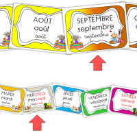 Etiquettes date maternelle