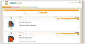hibouthèque - résultat de recherche