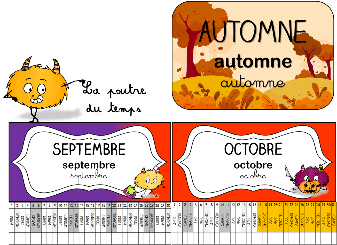 Calendrier mensuel à imprimer : visualiser clairement tout le mois !