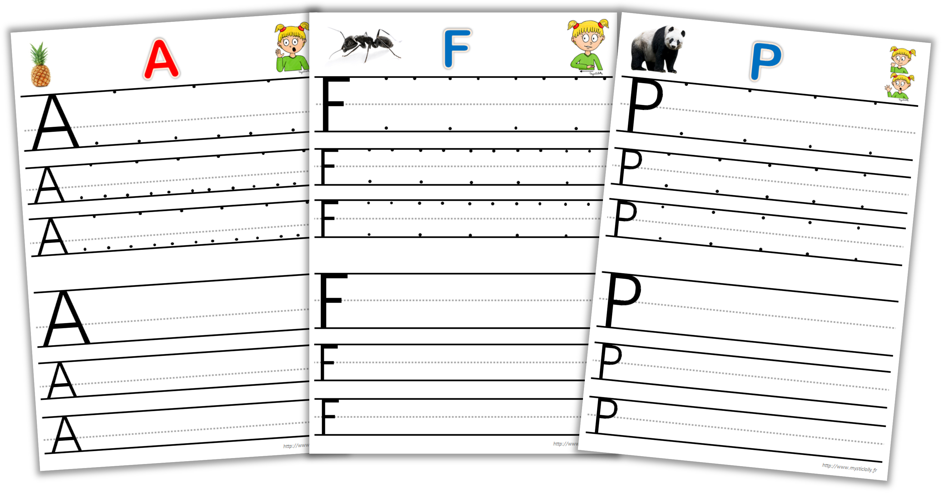 Fiche à imprimer : Exercice d'écriture CP