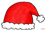 Dessin thème de Noël  - Bonnet du Père Noël